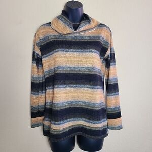 Ginger G Striped Turtleneck